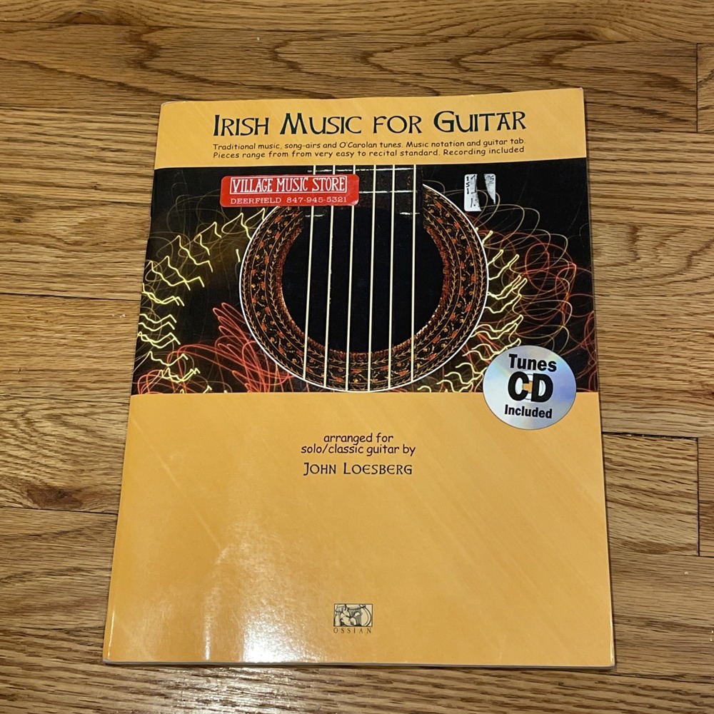 Irish Music For Guitar John Loesburg Book Solo Classic Music Notation + Tab